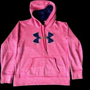 Under Armour Hooded Sweatshirt Women Small Pink Purple